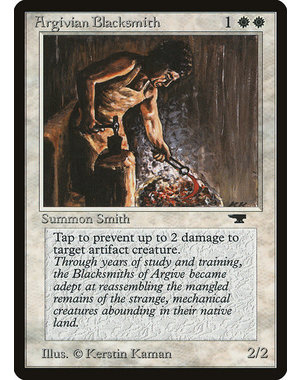 Magic: The Gathering Argivian Blacksmith (002) Damaged