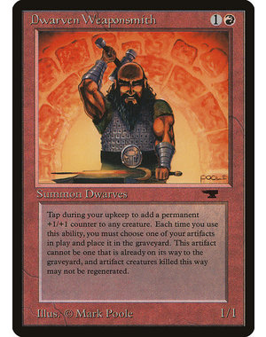 Magic: The Gathering Dwarven Weaponsmith (025) Moderately Played