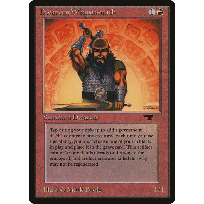 Magic: The Gathering Dwarven Weaponsmith (025) Moderately Played