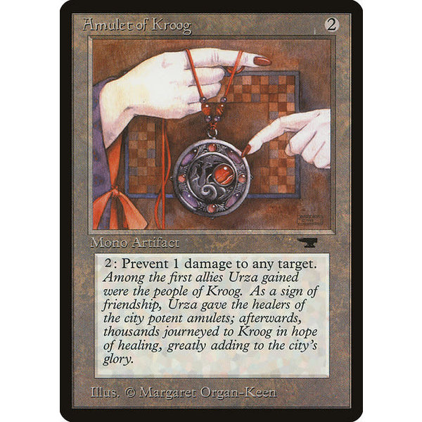 Magic: The Gathering Amulet of Kroog (036) Damaged