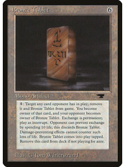 Magic: The Gathering Bronze Tablet (042) Moderately Played