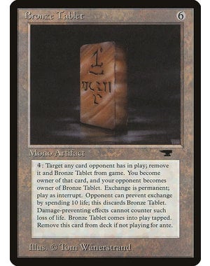 Magic: The Gathering Bronze Tablet (042) Moderately Played