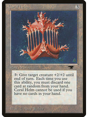 Magic: The Gathering Coral Helm (047) Damaged