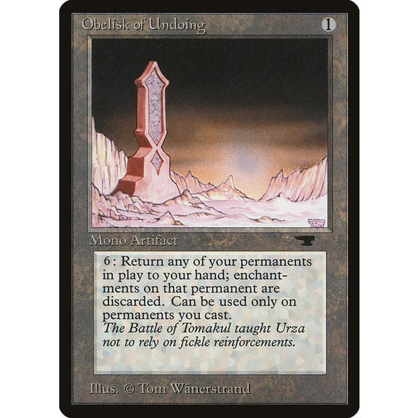 Magic: The Gathering Obelisk of Undoing (058) Moderately Played