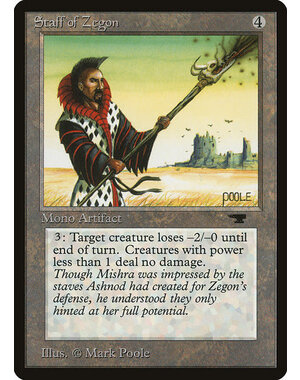 Magic: The Gathering Staff of Zegon (065) Heavily Played