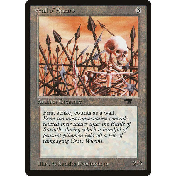 Magic: The Gathering Wall of Spears (077) Damaged