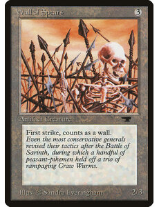 Magic: The Gathering Wall of Spears (077) Moderately Played