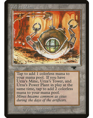 Magic: The Gathering Urza's Mine (Clawed Sphere) (83c) Moderately Played