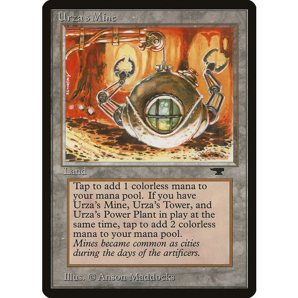 Magic: The Gathering Urza's Mine (Clawed Sphere) (83c) Moderately Played