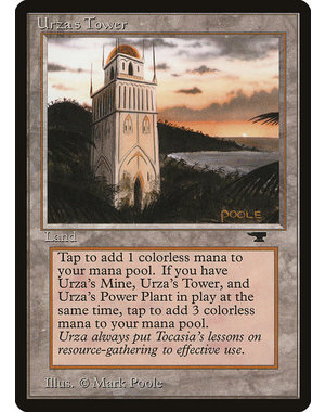 Magic: The Gathering Urza's Tower (Shore) (85b) Heavily Played