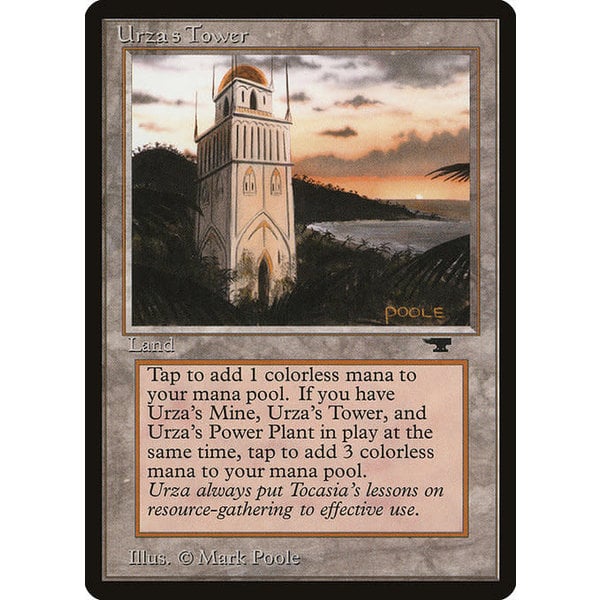 Magic: The Gathering Urza's Tower (Shore) (85b) Heavily Played