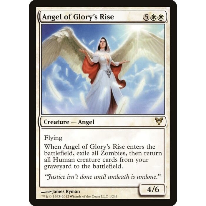 Magic: The Gathering Angel of Glory's Rise (001) Heavily Played