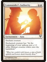 Magic: The Gathering Commander's Authority (013) Moderately Played