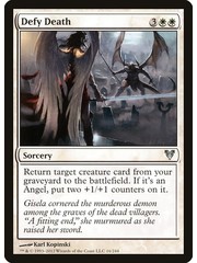 Magic: The Gathering Defy Death (016) Heavily Played Foil