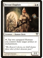 Magic: The Gathering Devout Chaplain (017) Moderately Played