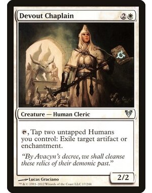 Magic: The Gathering Devout Chaplain (017) Moderately Played