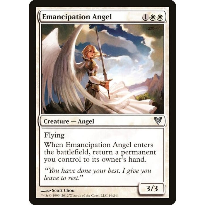 Magic: The Gathering Emancipation Angel (019) Heavily Played