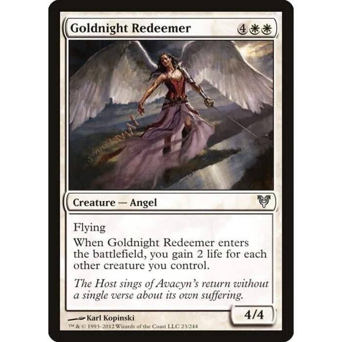 Magic: The Gathering Goldnight Redeemer (023) Heavily Played