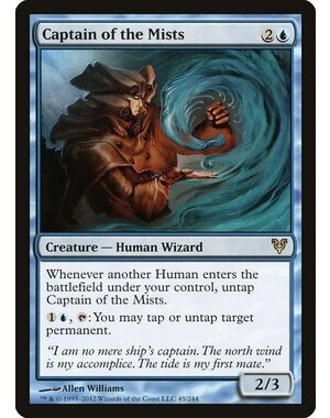 Magic: The Gathering Captain of the Mists (045) Moderately Played