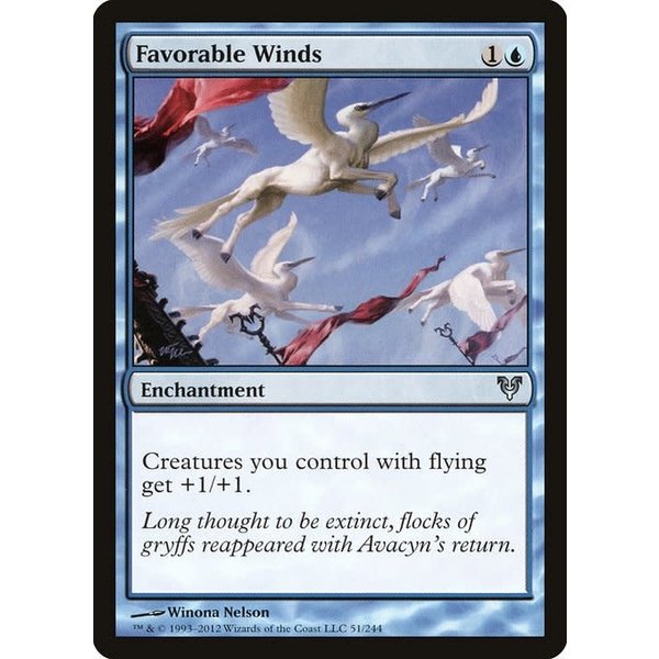 Magic: The Gathering Favorable Winds (051) Heavily Played