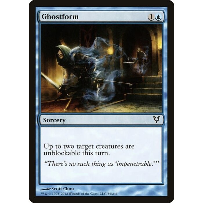 Magic: The Gathering Ghostform (056) Heavily Played Foil