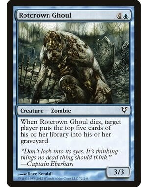 Magic: The Gathering Rotcrown Ghoul (072) Heavily Played Foil