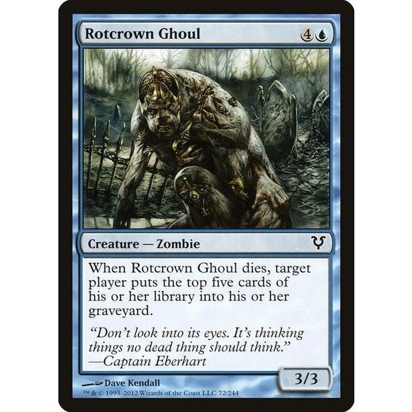 Magic: The Gathering Rotcrown Ghoul (072) Heavily Played Foil