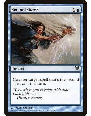 Magic: The Gathering Second Guess (074) Moderately Played