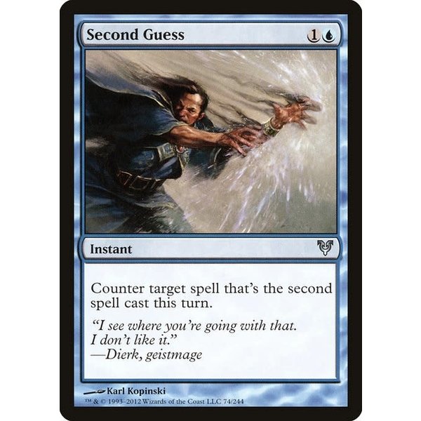 Magic: The Gathering Second Guess (074) Moderately Played