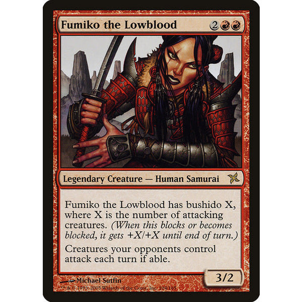 Magic: The Gathering Fumiko the Lowblood (104) Lightly Played