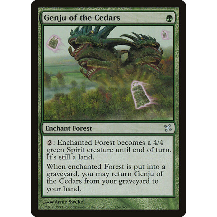 Magic: The Gathering Genju of the Cedars (126) Lightly Played