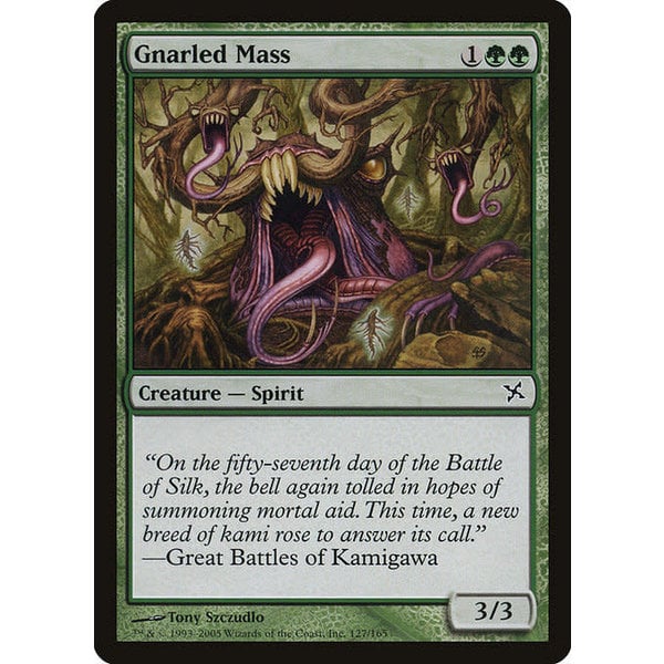 Magic: The Gathering Gnarled Mass (127) Damaged