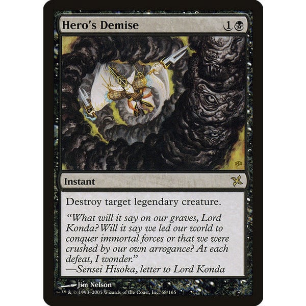 Magic: The Gathering Hero's Demise (068) Lightly Played