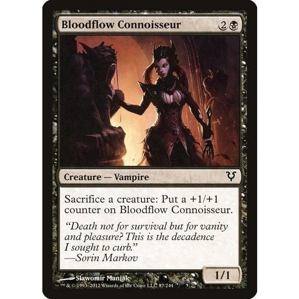 Magic: The Gathering Bloodflow Connoisseur (087) Moderately Played