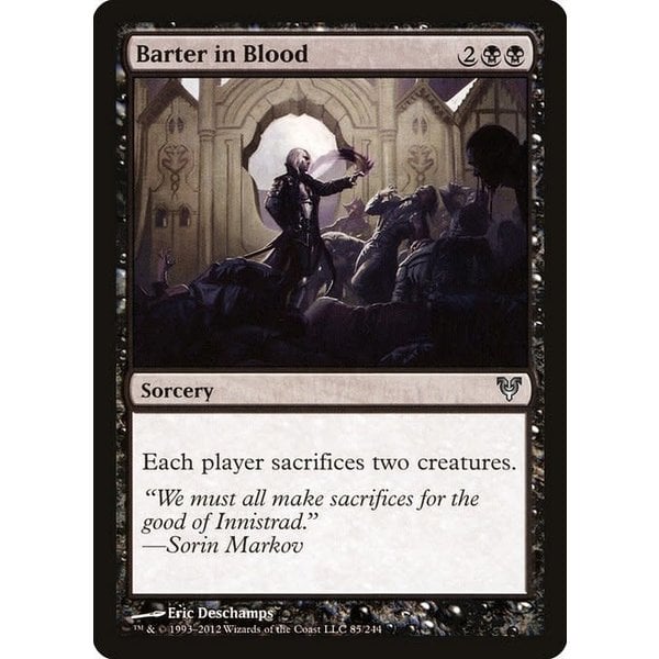 Magic: The Gathering Barter in Blood (085) Heavily Played