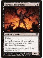 Magic: The Gathering Demonic Taskmaster (095) Damaged