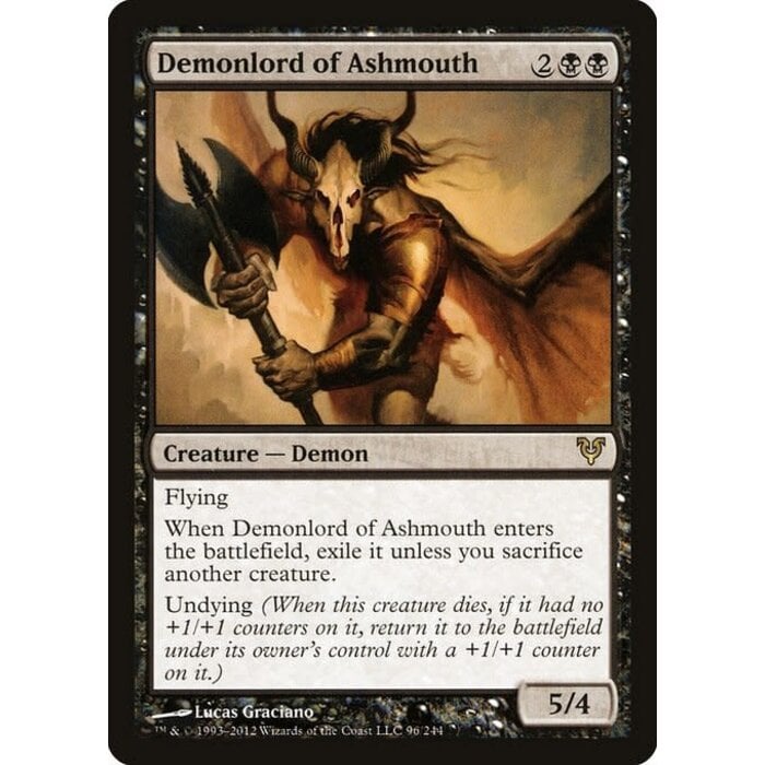 Magic: The Gathering Demonlord of Ashmouth (096) Moderately Played