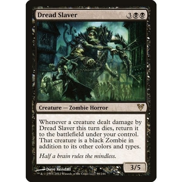 Magic: The Gathering Dread Slaver (098) Heavily Played