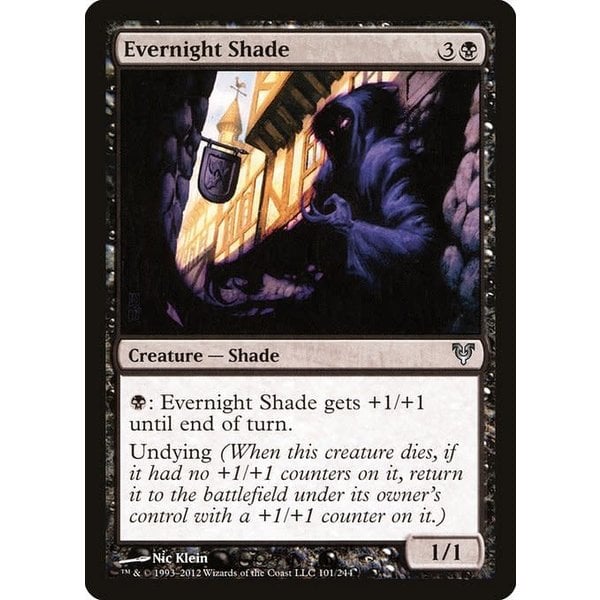 Magic: The Gathering Evernight Shade (101) Heavily Played