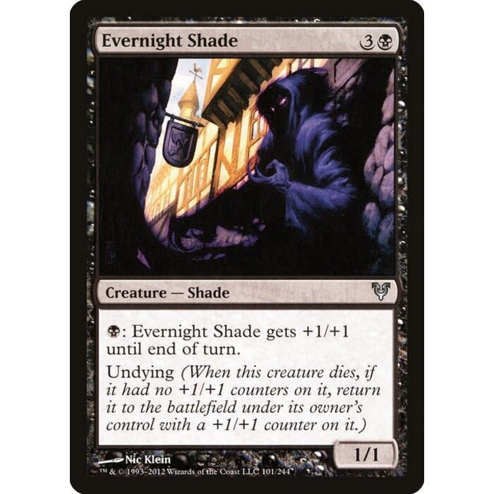 Magic: The Gathering Evernight Shade (101) Heavily Played