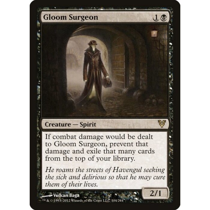 Magic: The Gathering Gloom Surgeon (104) Moderately Played
