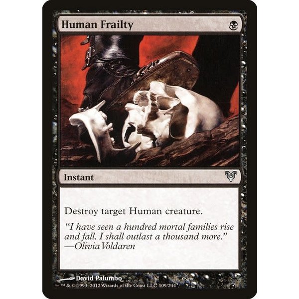 Magic: The Gathering Human Frailty (109) Moderately Played