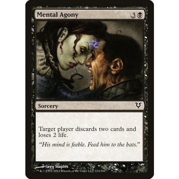 Magic: The Gathering Mental Agony (114) Heavily Played