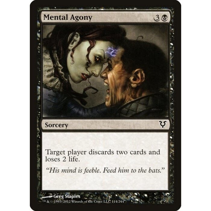 Magic: The Gathering Mental Agony (114) Heavily Played