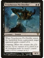 Magic: The Gathering Treacherous Pit-Dweller (121) Heavily Played - Russian