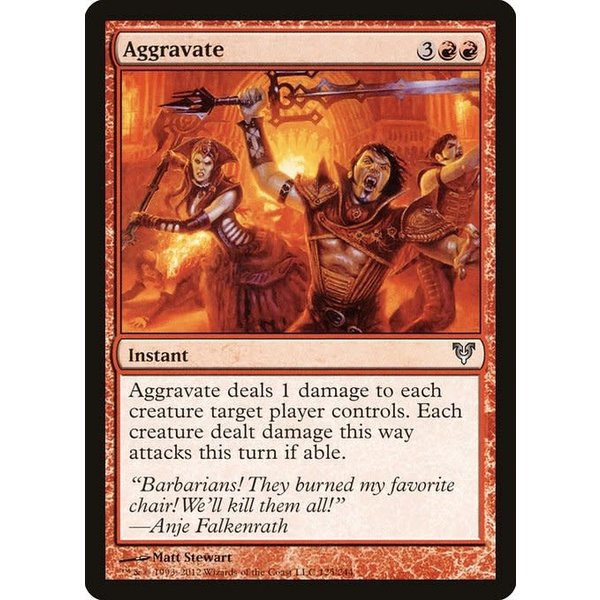 Magic: The Gathering Aggravate (125) Heavily Played Foil