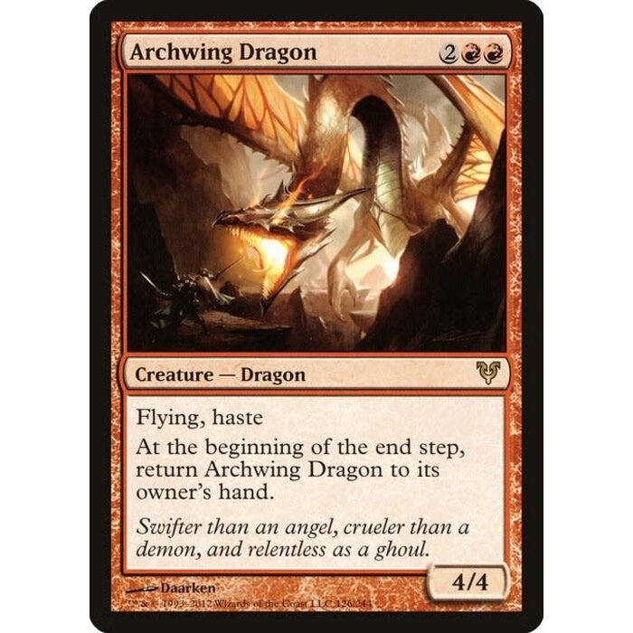 Magic: The Gathering Archwing Dragon (126) Heavily Played
