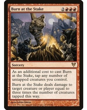 Magic: The Gathering Burn at the Stake (130) Heavily Played