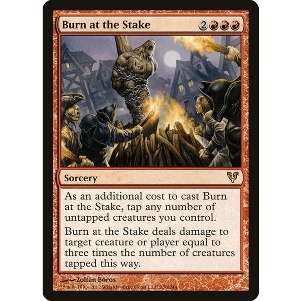 Magic: The Gathering Burn at the Stake (130) Heavily Played