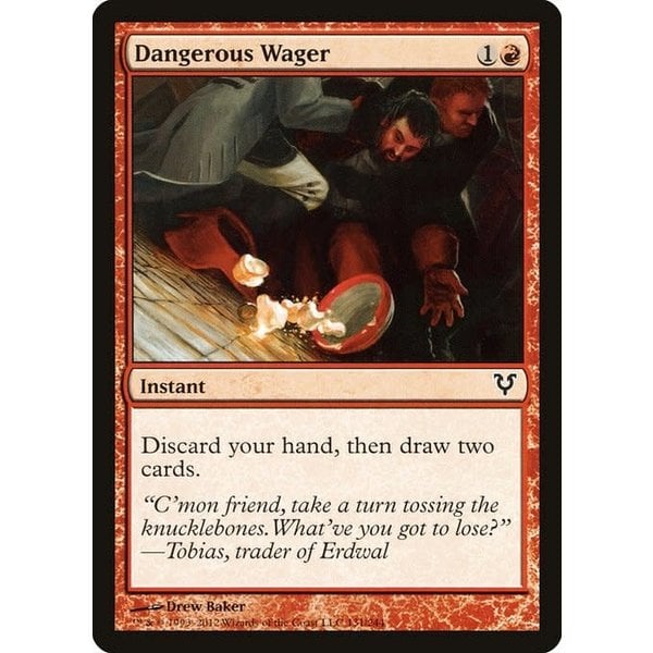 Magic: The Gathering Dangerous Wager (131) Heavily Played